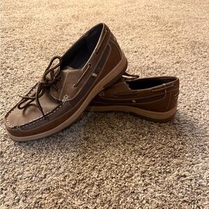 Brown Leather Boat Shoes